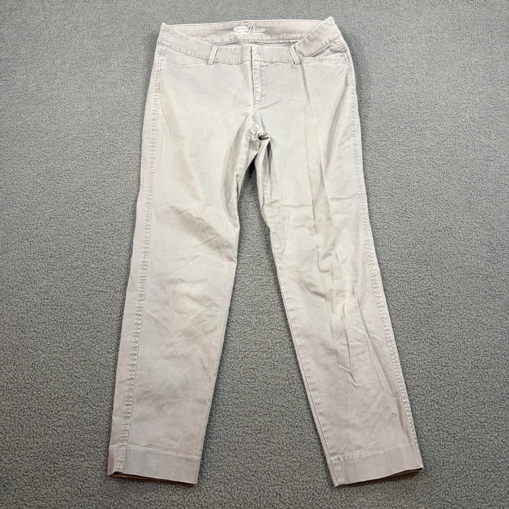 Old Navy Pants Womens 4 Gray The Pixie Chino Cloud Cover S/978298-10 Stretch
